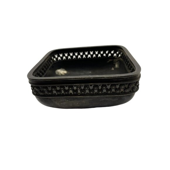 Antique Meriden B Company Quadruple Plated Silver Tone Bowl Candy Trinket Dish - Picture 12 of 16